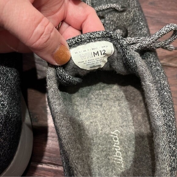 Allbirds Wool Runners Mens Sz. 12 natural grey main image 4